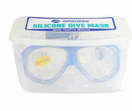 Silicone Dive Mask (With GoPro Mount) - (MZDSDM1-BL)
