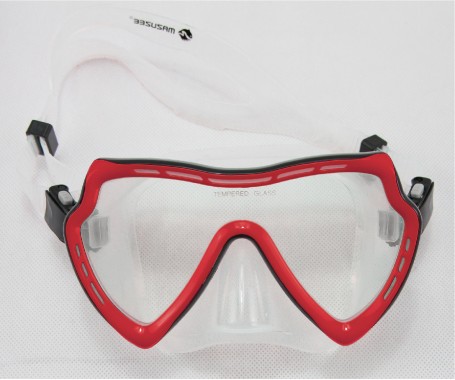 Silicone Dive Mask - (MZDSDM2-RD)