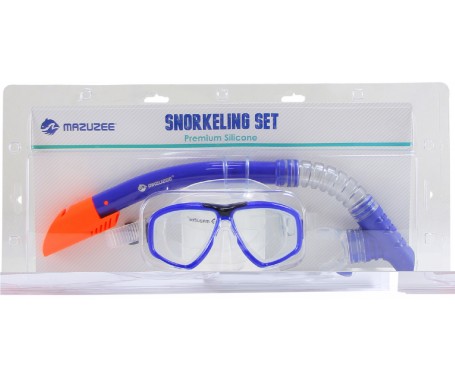 Snorkeling Set (Premium Silicone) - MZDCS2-BL