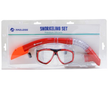 Snorkeling Set (Premium Silicone) - MZDCS2-RD