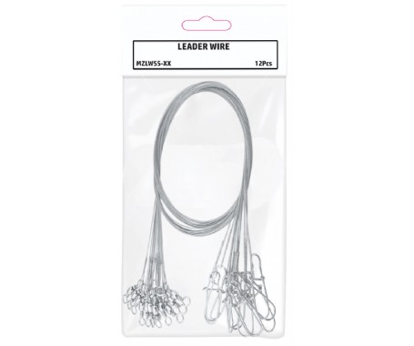 Stainless Steel Leader Wire (12 Packets Per Box) - MZLWSS-XX