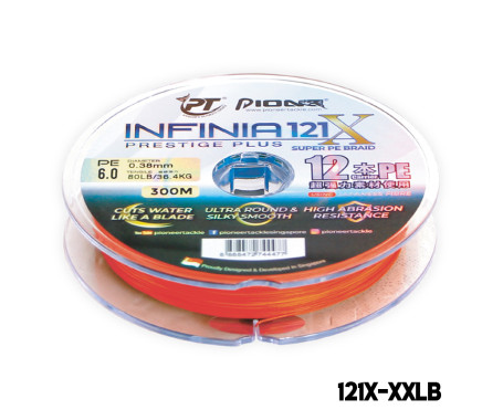PIONEER - Infinia  121 X Prestige Plus Super PE Braid Fishing Line