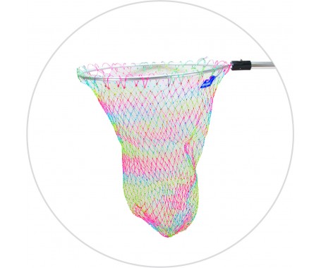 Telescopic Fishing Nylon Colorful Braided Net (210cm)