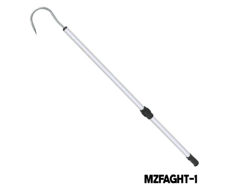 MAZUZEE - Telescopic Aluminum Gaff Hook - 120cm (Stainless Steel Hook)