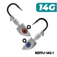 MAZUZEE - Predator Jighead - 14G (Hook: 32833UN-BN 3/0)