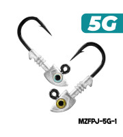 MAZUZEE - Predator Jighead - 5G (Hook: 32833UN-BN 1/0)