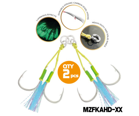 MAZUZEE - Double Assist Glow with Kevlar ( Bright Tin Coated)