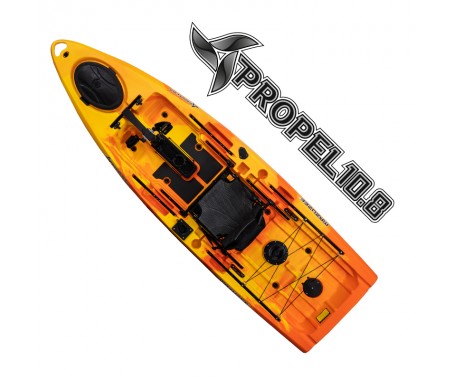 Propel 10.8 Fishing Kayak - Sunset Orange (10.8 Feet)