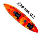 Riptide 12.2 Fishing Kayak - Sunset Orange (12.2 Feet)