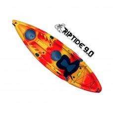 Riptide 9.0 Fishing Kayak - Sunset Orange (9 Feet)