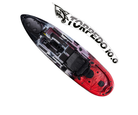 Torpedo 10.0 Pedal Fishing Kayak - Bomb Camo (10 Feet)