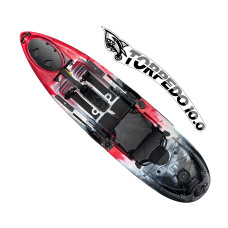 Torpedo 10.0 Pedal Fishing Kayak - Lava Red (10 Feet)
