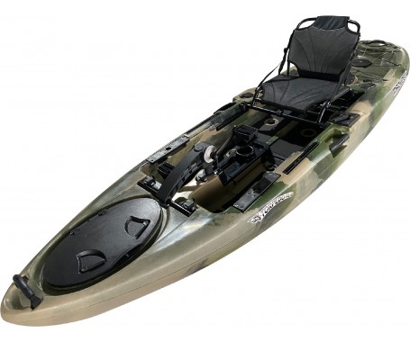 Torpedo 10.0 Pedal Fishing Kayak - Military Green (10 Feet)