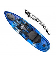 Torpedo 10.0 Pedal Fishing Kayak - Ocean Blue (10 Feet)