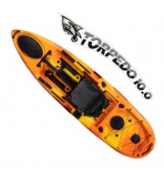 Torpedo 10.0 Pedal Fishing Kayak - Sunset Orange (10 Feet)