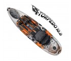 Torpedo 10.0 Pedal Fishing Kayak - Tiger Orange (10 Feet)