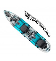 Torpedo 14.0 Pedal Fishing Kayak - Sky Blue (14 Feet)