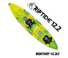MAZUZEE - Riptide 12.2 Fishing Kayak - Lime Yellow (12.2 Feet)