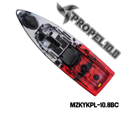 MAZUZEE - Propel 10.8 Fishing Kayak - Bomb Camo (10.8 Feet)