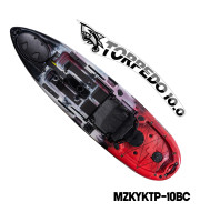 MAZUZEE - Torpedo 10.0 Pedal Fishing Kayak - Bomb Camo (10 Feet)