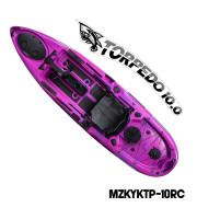 MAZUZEE - Torpedo 10.0 Pedal Fishing Kayak - Rose Camo (10 Feet)