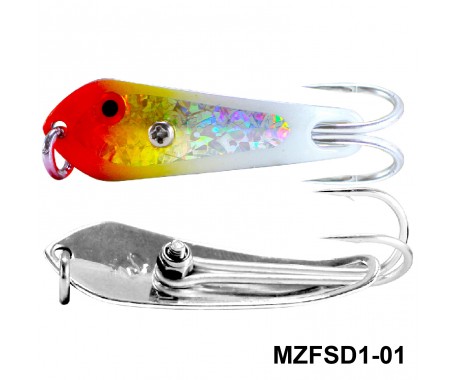 Fishing Spoon with Double Hooks  -  (Size: 1)