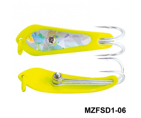 Fishing Spoon with Double Hooks  -  (Size: 1)