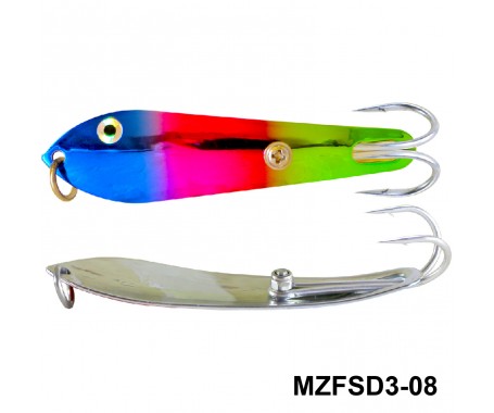 Fishing Spoon with Double Hooks  -  (Size: 3)