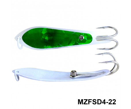 Fishing Spoon with Double Hooks  -  (Size: 4)