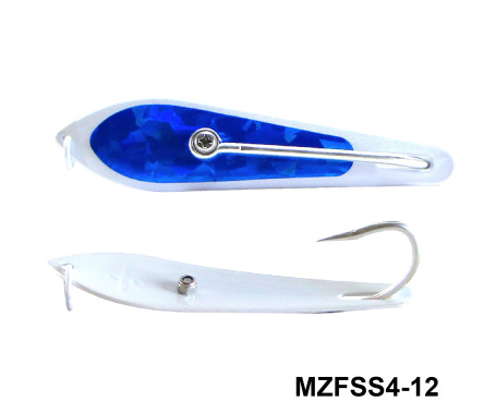 Fishing Spoon with Single Hooks   -   (Size: 4) Fishing Spoon with Single Hooks   -   (Size: 4)