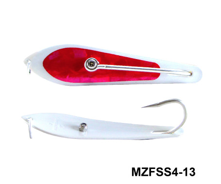 Fishing Spoon with Single Hooks   -   (Size: 4) Fishing Spoon with Single Hooks   -   (Size: 4)