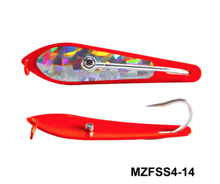 Fishing Spoon with Single Hooks   -   (Size: 4) Fishing Spoon with Single Hooks   -   (Size: 4)