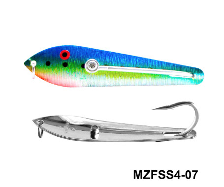 Fishing Spoon with Single Hooks   -   (Size: 4) Fishing Spoon with Single Hooks   -   (Size: 4)