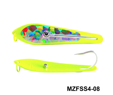 Fishing Spoon with Single Hooks   -   (Size: 4) Fishing Spoon with Single Hooks   -   (Size: 4)