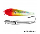 Fishing Spoon with Single Hooks   -   (Size: 5)