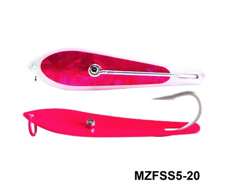 Fishing Spoon with Single Hooks (Size: 5)- MZFSS5-XX - Mazuzee
