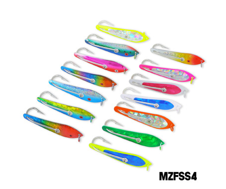 Fishing Spoon with Single Hooks   -   (Size: 4) Fishing Spoon with Single Hooks   -   (Size: 4)