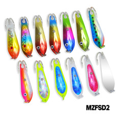 MAZUZEE - Fishing Spoon with Double Hooks - (Size: 2)