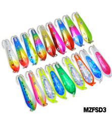 MAZUZEE - Fishing Spoon with Double Hooks  -  (Size: 3)