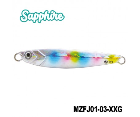 Sapphire Jig Lure with Assist Hook and Treble Hook  (20G / 40G / 60G)