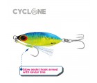 Cyclone Jig Lure with Assist Hook and Treble Hook  (14G / 20G / 30G / 40G / 60G)