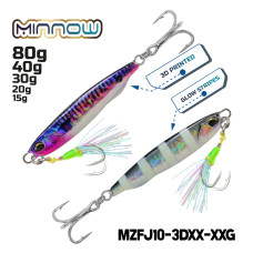 MAZUZEE - Minnow - Two-Face 3D Jigs