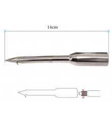 Single Stainless Steel Spearhead - Round Shape - MZFAST-1