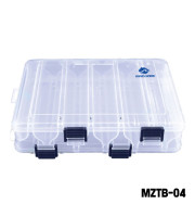 Double Sided Fishing Tackle Box - 10 Compartments