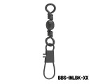 MAZUZEE - Brass Barrel Swivel With Interlock Snap Black Nickel Plated