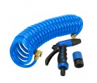 7.6 Meter Coiled Hose & Trigger Nozzle (with brass end fittings) - MZMCHK-BL