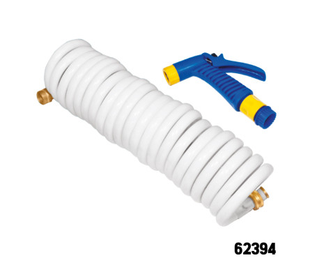 Coiled Hose With Nozzle