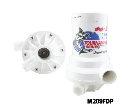 RULE - Tournament Series Dual Port 1600 GPH (6054 LPH) Livewell Pump