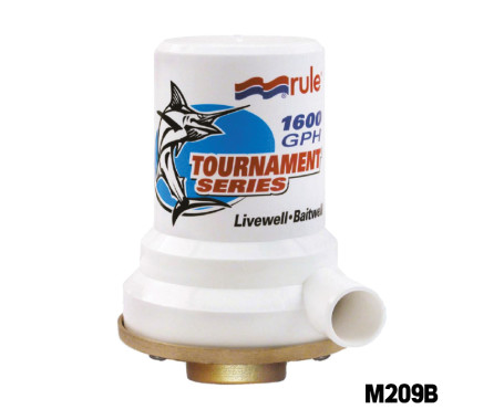 RULE - Tournament Series Bronze Base 1600 GPH (6054 LPH) Livewell Pump