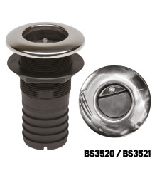 CANSB - Thru Hull with Stainless Steel Cover and Valve